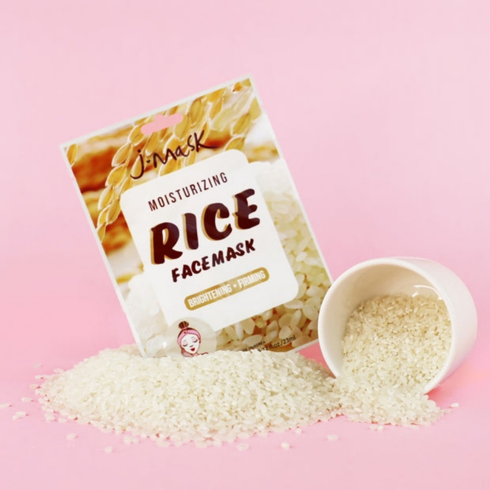 J. Mask Moisturizing Rice Face Mask - 4 Pack - Picture 3 of 4